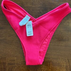 Small Pink Aerie Bikini Bottom